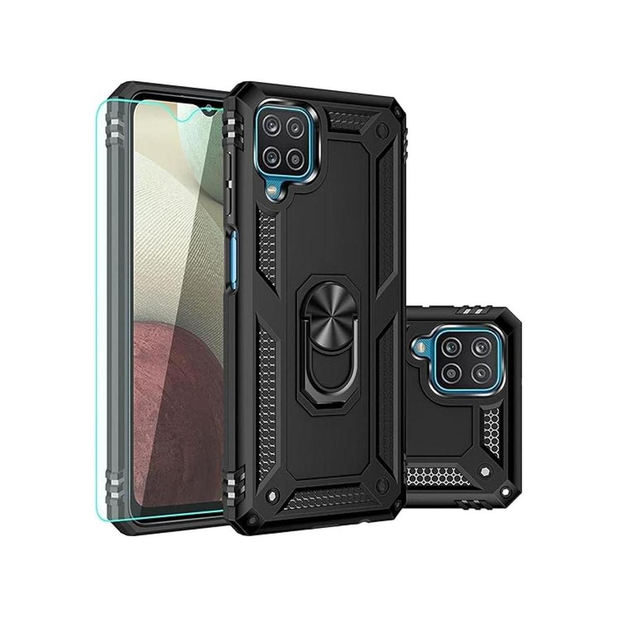 Funda para Samsung Galaxy A12 con protector de pantalla