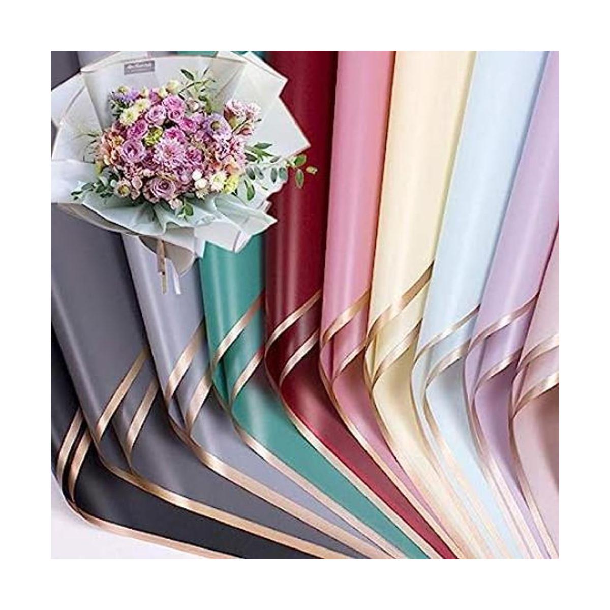 XICHEN 100 hojas 10 colores de papel de regalo de flores