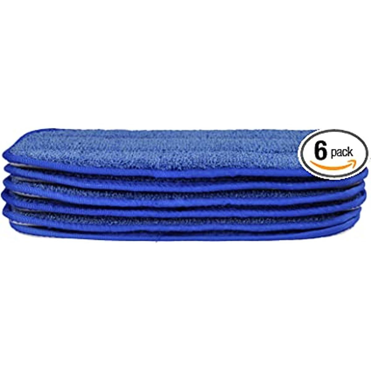 CleanAide Juego de 6 almohadillas de microfibra de hilo