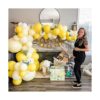 OUOshield Kit de arco de guirnalda de globos amarillos