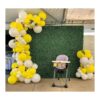 OUOshield Kit de arco de guirnalda de globos amarillos