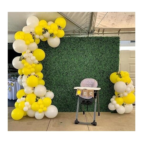 OUOshield Kit de arco de guirnalda de globos amarillos