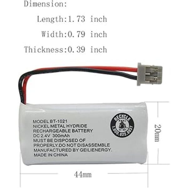 Geilienergy BT1021 BBTG0798001 para Uniden BT1021 BT1021