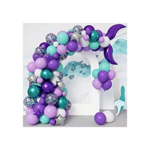 RUBFAC Kit de guirnalda de globos de sirena suministros_1