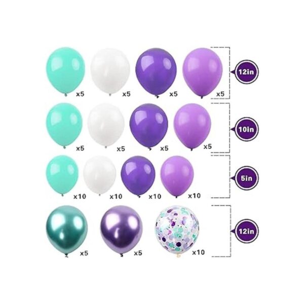 RUBFAC Kit de guirnalda de globos de sirena suministros_2