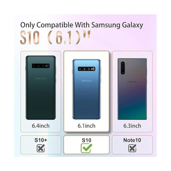 Likiyami 3 en 1 Funda para Samsung Galaxy S10 con diseño_2