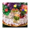 Seninda 4 piezas de mini cactus de cristal para el_5