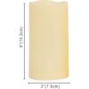 Velas LED sin flama de pilas impermeables para_2