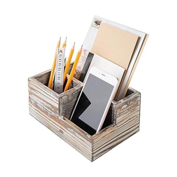 MyGift Organizador de escritorio de madera con 3
