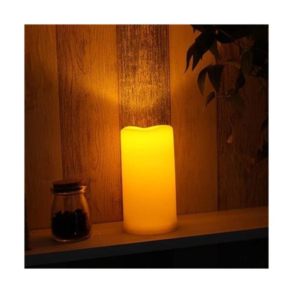 Velas LED sin flama de pilas impermeables para_4