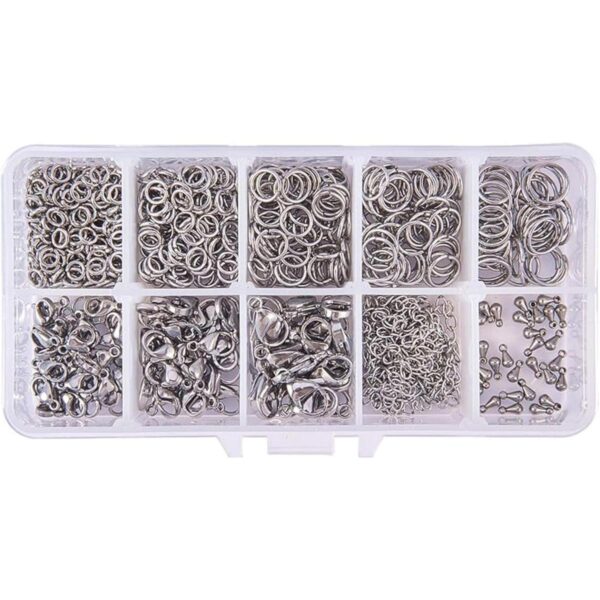 PH PandaHall 830 piezas de joyería de acero inoxidable