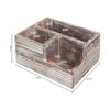 MyGift Organizador de escritorio de madera con 3