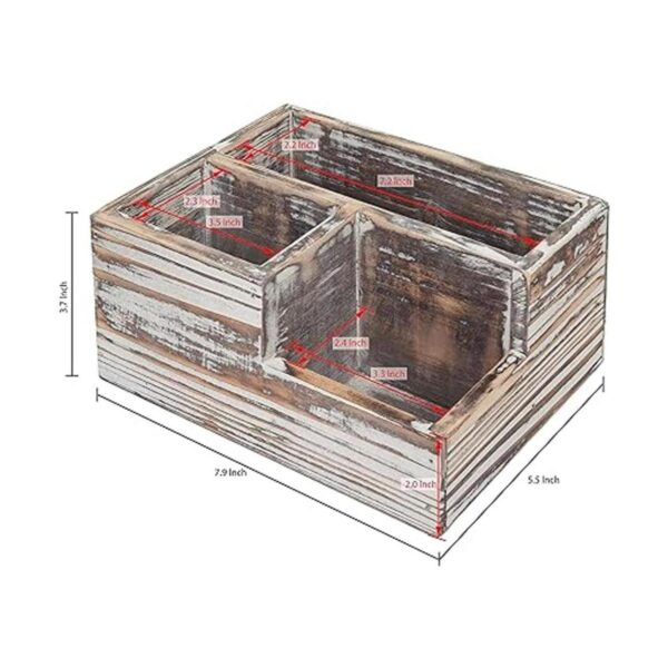 MyGift Organizador de escritorio de madera con 3