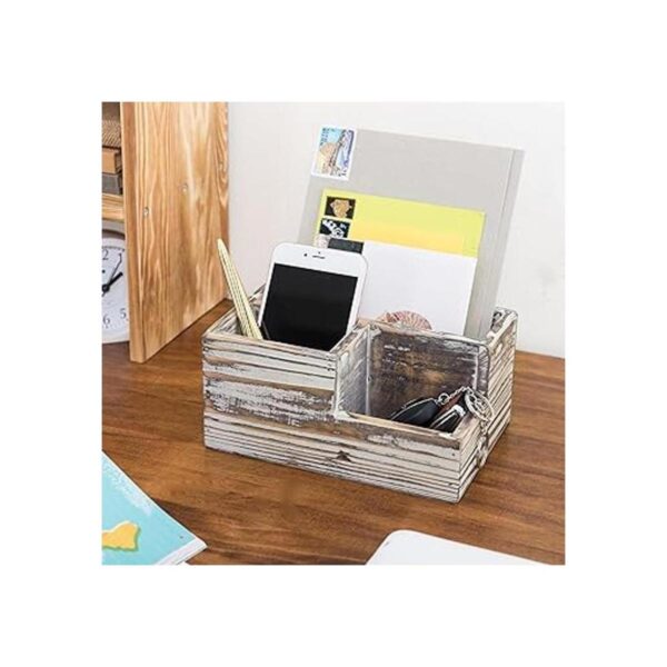 MyGift Organizador de escritorio de madera con 3