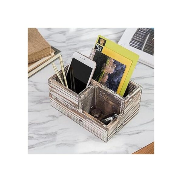 MyGift Organizador de escritorio de madera con 3