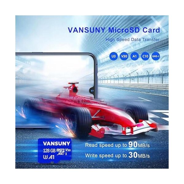 Vansuny Tarjeta micro SD de 128 GB microSDXC tarjeta de_3