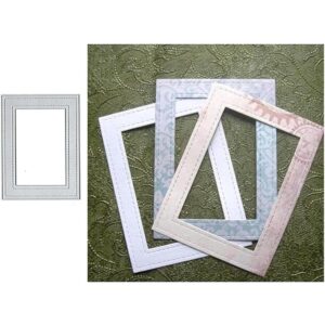 DDeehs Marco de borde rectangular con troqueles de metal