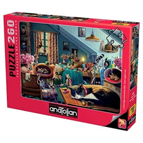 Anatolian Puzzle dormitorio de juego de gatitos_1