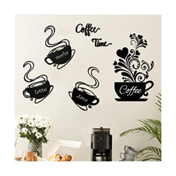 5 calcomanías de pared para taza de café calcomanías de