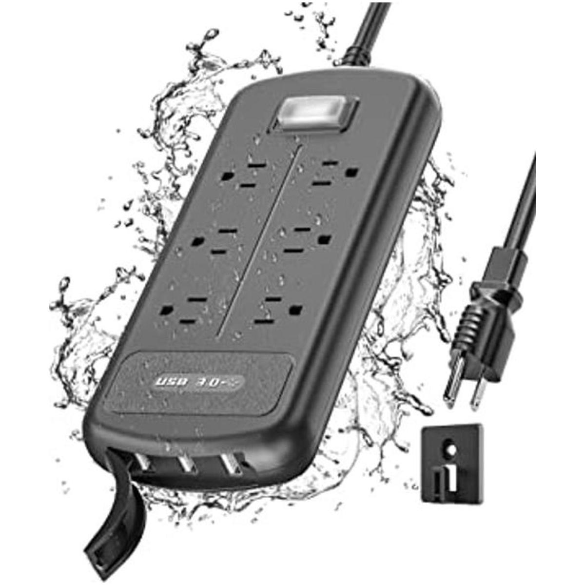 Regleta de alimentación USB para exteriores resistente a