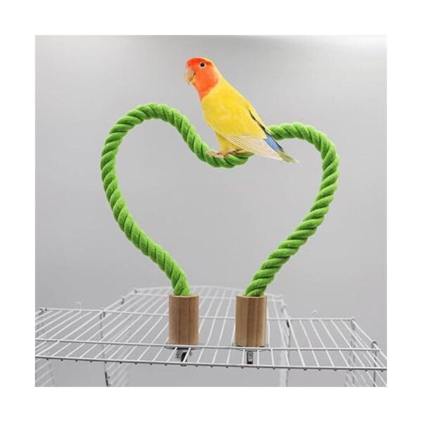 Paquete de 2 perchas de cuerda de cáñamo para pájaros_2