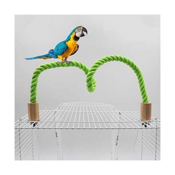 Paquete de 2 perchas de cuerda de cáñamo para pájaros_4