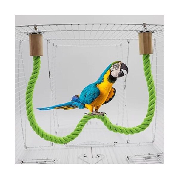 Paquete de 2 perchas de cuerda de cáñamo para pájaros_5
