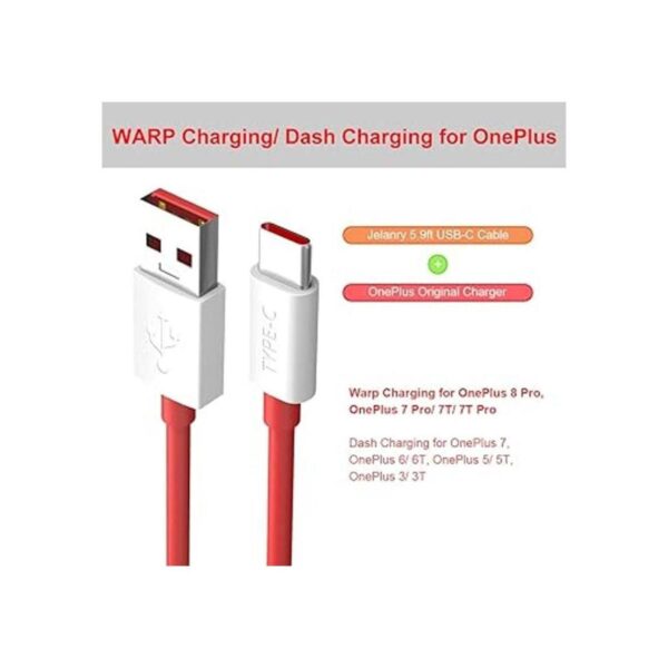 OnePlus 8 Pro Warp Cable de carga Jelanry Cable USB tipo C_6