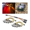 Paquete de 2 faros delanteros LED de 0.315 in 2 rojos_1