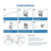 SUNVIE Conector de cable de bajo voltaje Fastlock2_4