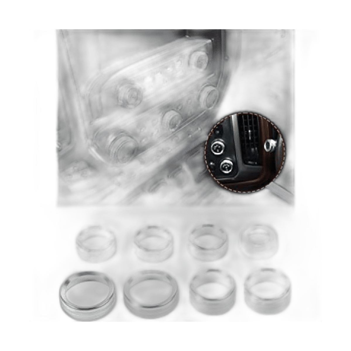 JeCar Cubierta para mando de aire acondicionado para Chevy
