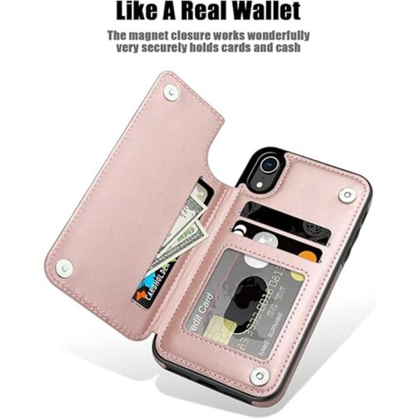 MMHUO Funda para iPhone XR con soporte para tarjetas_2