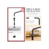 Hilitchi M6 Tornillos de cabeza hexagonal color negro
