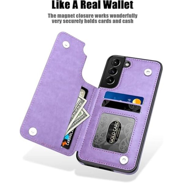 MMHUO Funda protectora para Samsung Galaxy S22 con soporte_2