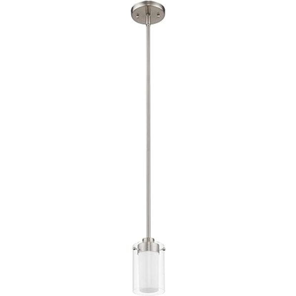 Livex Lighting 154091 Manhattan 1 Mini colgante níquel_4