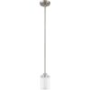 Livex Lighting 154091 Manhattan 1 Mini colgante níquel_2