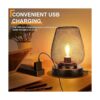 UBright Paquete de 2 lámparas de mesa recargables para_2