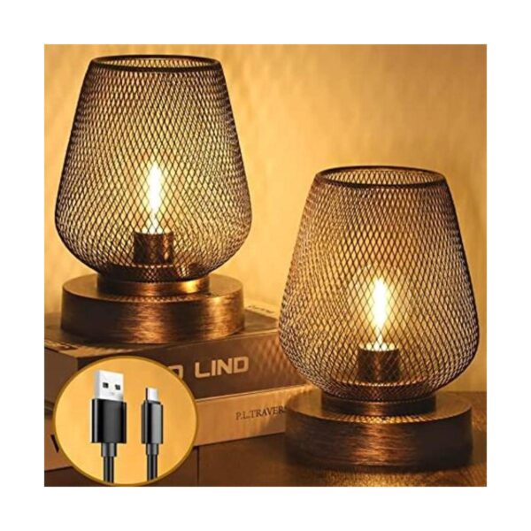 UBright Paquete de 2 lámparas de mesa recargables para_1