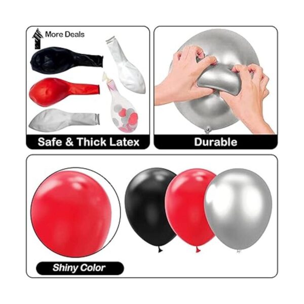 Kit de arco de guirnalda de globos rojos y negros 115_2