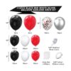 Kit de arco de guirnalda de globos rojos y negros 115_6
