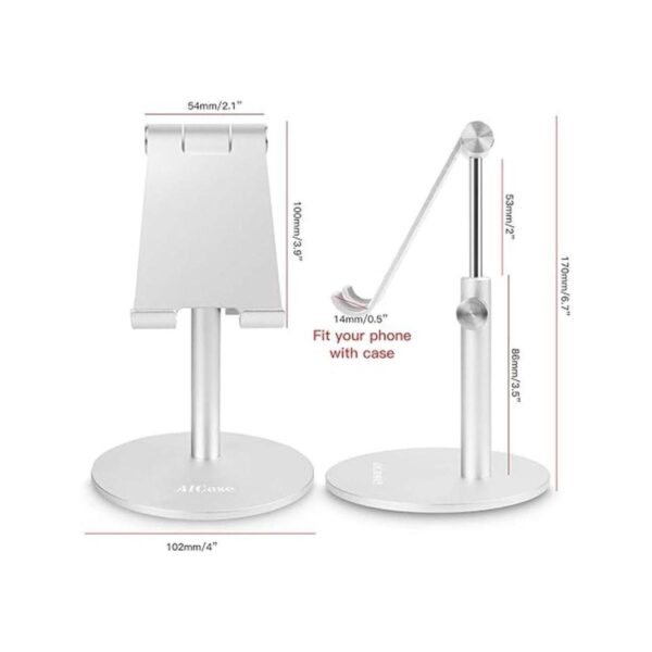 AICase Soporte para tableta y teléfono Plateado_5