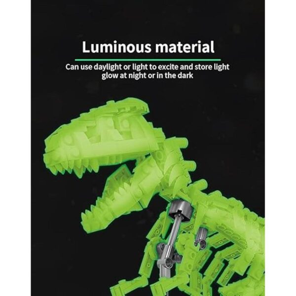 NEWABWN Juguetes de construcción luminosos de dinosaurio_2