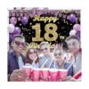 Cartel de fondo de decoración de cumpleaños número 18_4