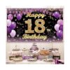 Cartel de fondo de decoración de cumpleaños número 18_5