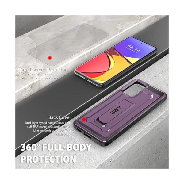 BWY Funda para Galaxy S21 FE con protector de pantalla_4