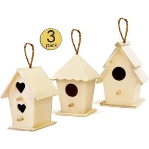 Casas de madera sin terminar para pintar para niños y_1