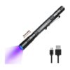 Linterna UV recargable por USB linterna ultravioleta de