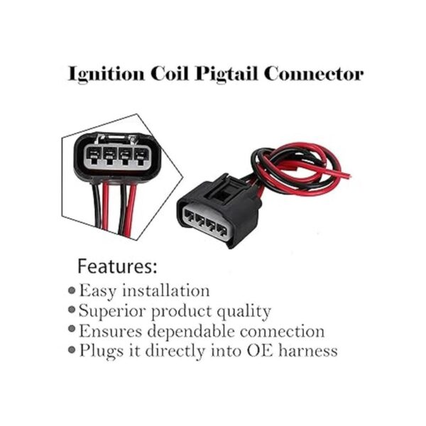 Paquete de 6 conectores de bobina de encendido compatible_3