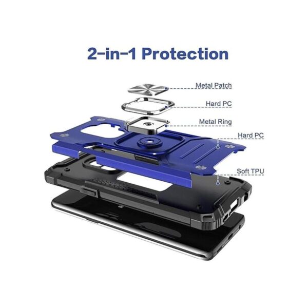 IDYStar Funda para Galaxy S9 híbrida de prueba de caídas_3