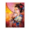 Kit de pintura de diamantes 5D para mujeres japonesas con